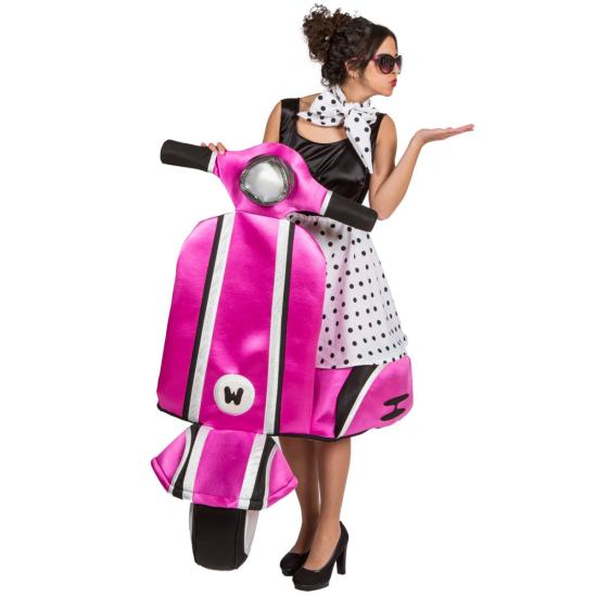 Disfraz Chica Años 50 con Moto para adultas Disfraz Chica Años 50 con Moto para adultas