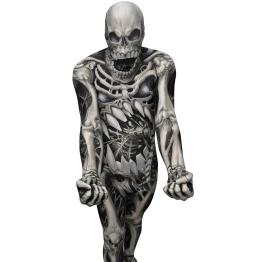 Disfraz de calavera y huesos Monster Collection Morphsuit