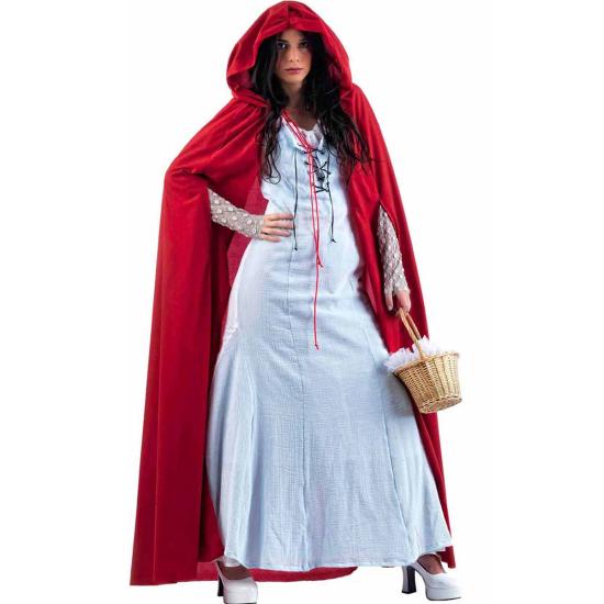 Disfraz de caperucita neogótica celeste Disfraz de caperucita neogótica celeste