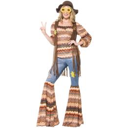 Disfraz de chica hippie para mujer