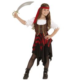 Disfraz Pirata Bucanera Malvada para niña
