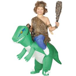 Disfraz de dinosaurio ride on hinchable infantil