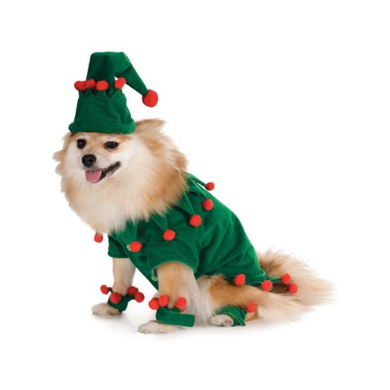 Disfraz de elfo navideño para perro Disfraz de elfo navideño para perro