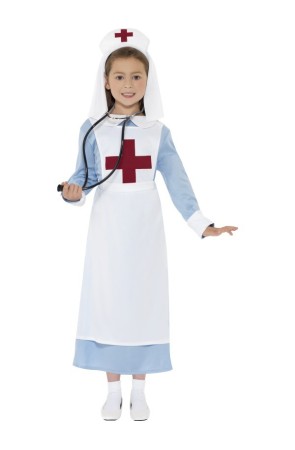 Disfraz de Enfermera de Guerra para niña.