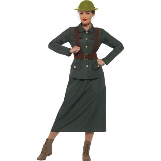 Disfraz Soldada Segunda Guerra Mundial adulta