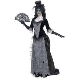 Disfraz vestido largo pirata fantasma mujer: Disfraces adultos,y