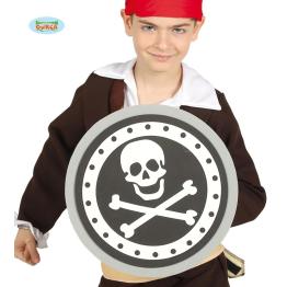 Escudo pirata de EVA infantil de 29 cm