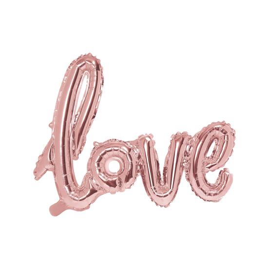 Globo foil " LOVE" oro rosa