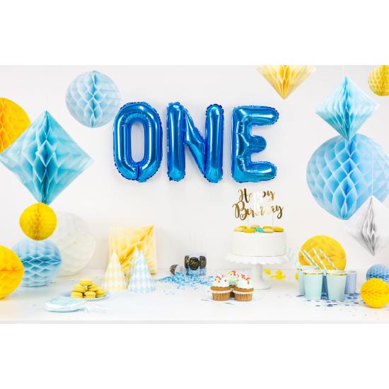 Globo foil letra E azul