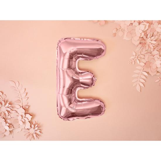 Globo foil letra E oro rosa (35 cm)