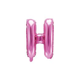 Globo foil letra H rosa oscuro