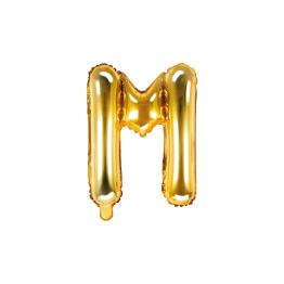 Globo foil letra M dorado