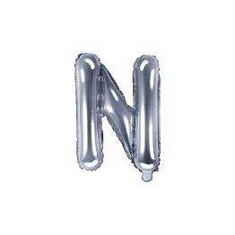 Globo foil letra N plateado