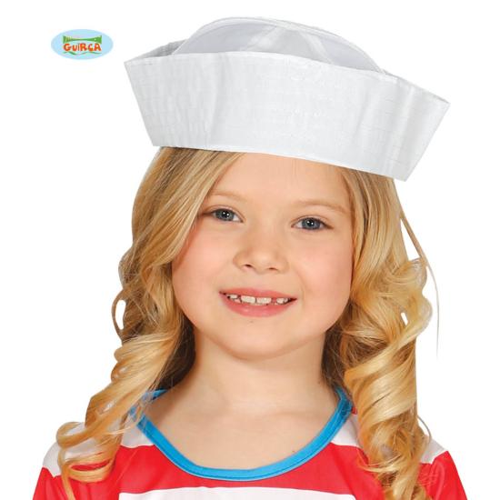 Gorro de marinero blanco infantil ^