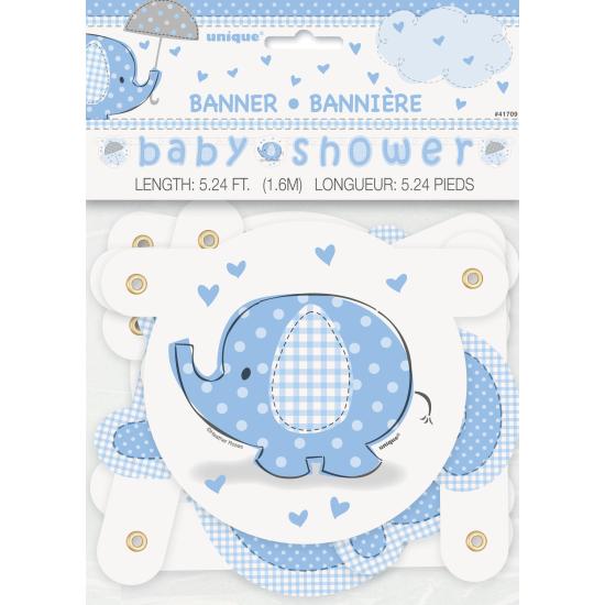 Guirnalda Baby Shower azul - Umbrellaphants Blue Guirnalda Baby Shower azul - Umbrellaphants Blue