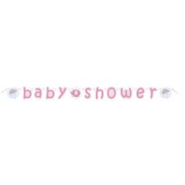 Guirnalda Baby Shower rosa - Umbrellaphants Pink