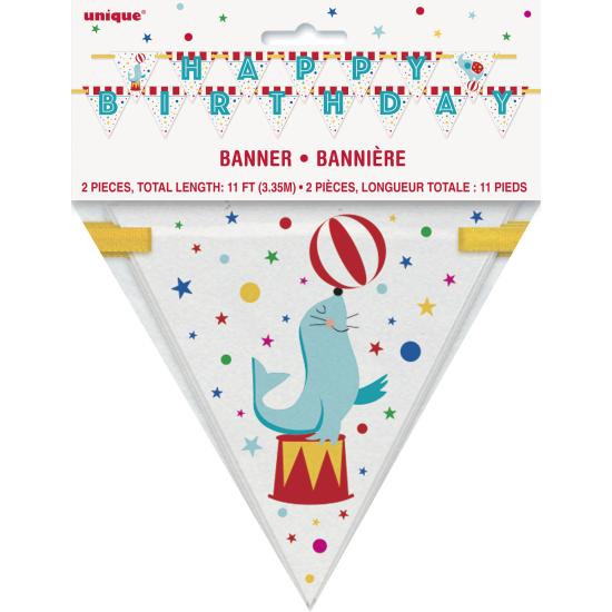 Guirnalda Happy Birthday - Circus Carnival Guirnalda Happy Birthday - Circus Carnival