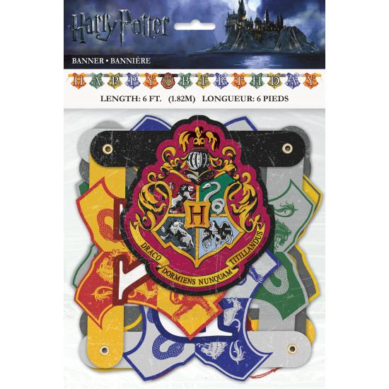 Guirnalda Happy Birthday Harry Potter - Hogwarts Houses
