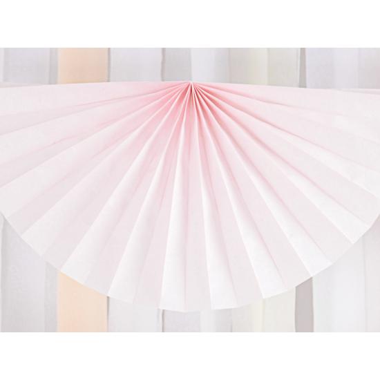 Guirnalda de abanicos de papel decorativos rosa pálido de papel Guirnalda de abanicos de papel decorativos rosa pálido de papel