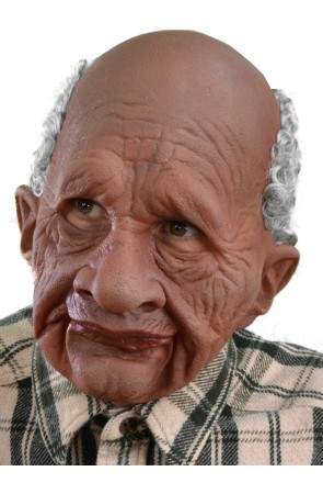 Máscara de abuelito afro