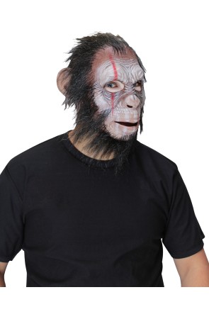 Máscara de chimpancé guerrero para adulto