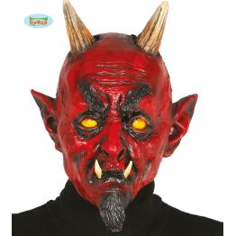 Máscara de demonio infernal de látex para adulto