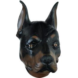 Máscara de perro Doberman para adulto