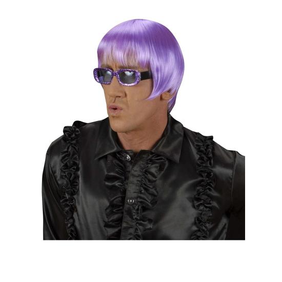 Peluca Rave lila