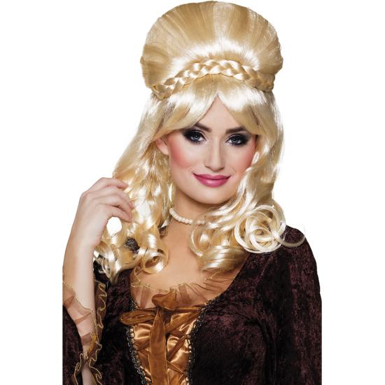 Peluca rubia Victoriana para mujer
