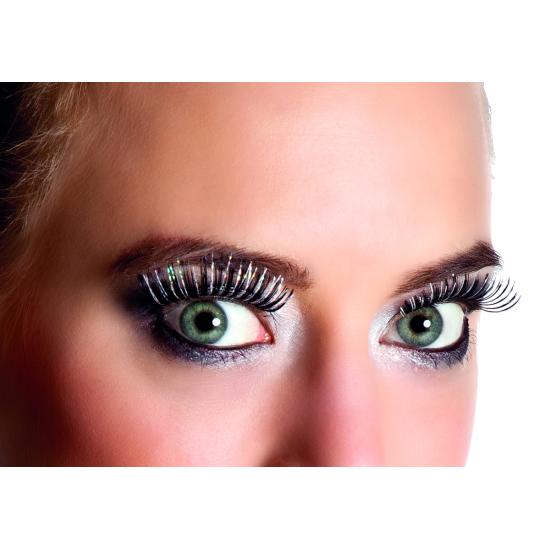 Pestañas negras reina del hielo para mujer