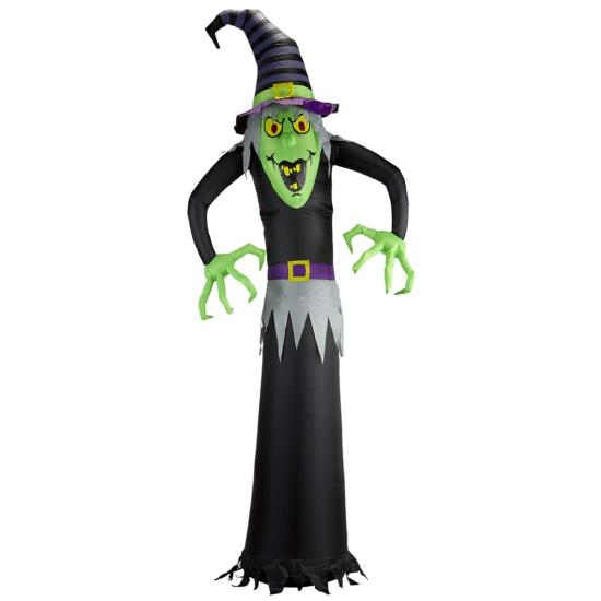 Adorno Hinchable de Bruja Luminoso 244 cms