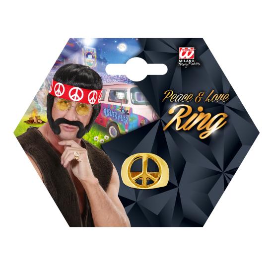 Anillo Paz y Amor color Oro.