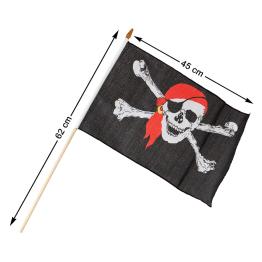 Bandera Pirata medida 45 cms
