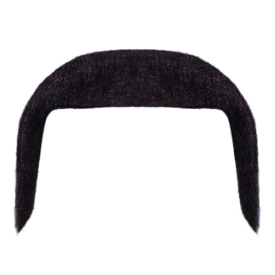 Bigote Negro años 70 con adhesivo.