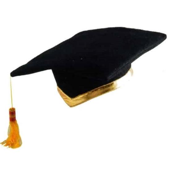 Birrete Fieltro Lujo Oficial de Graduación talla infantil