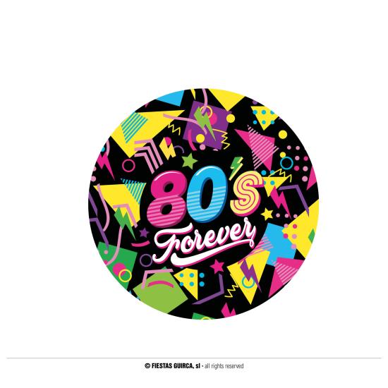 Bol de los Años 80 32 cms Plástico