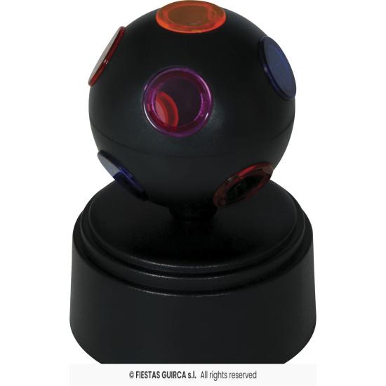 Bola de Discoteca LED Negra (9x9x12 cm)