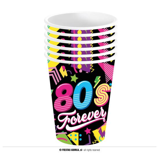 Bolsa 6 vasos años 80 240 ml 9 cms Bolsa 6 vasos años 80 240 ml 9 cms