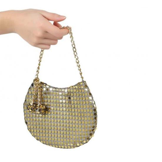 Bolso Disco Dorado