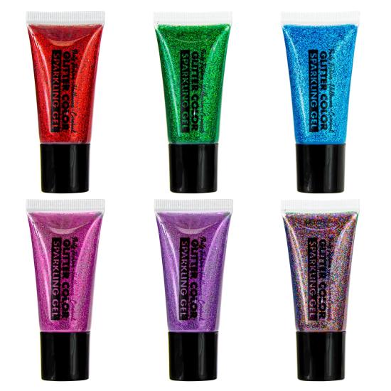 Purpurina de Colores en tubo dispensador de Gel 25 ml Purpurina de Colores en tubo dispensador de Gel 25 ml