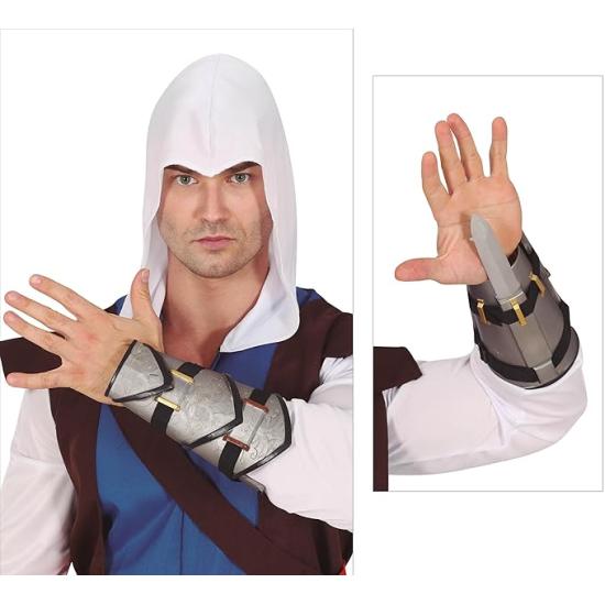 Brazalete con puñal ninja retractil, 30 cms