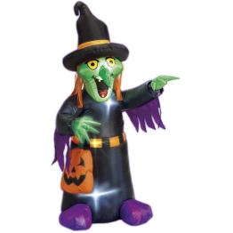 Bruja Hinchable Luminosa Halloween 122 cms