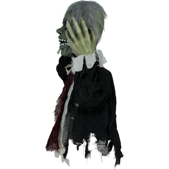 Busto de Zombie con Luz, Sonido y Movimiento (55 cm)
