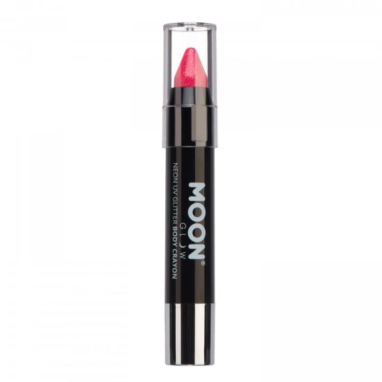 Caja de crayones corporales con purpurina UV de neón