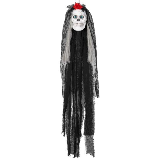 Calavera Dia de Los Muertos Catrina Luz, Sonido y Movimiento 80 cms