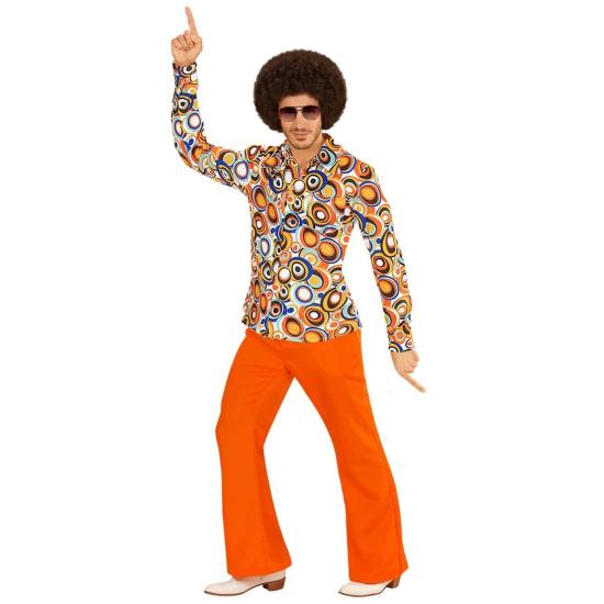 Camisa  Años 70 Flower Power Hombre