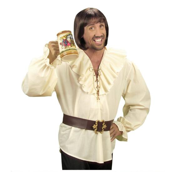 Camisa Pirata & Renacentista Beige de hombre . Camisa Pirata & Renacentista Beige de hombre .