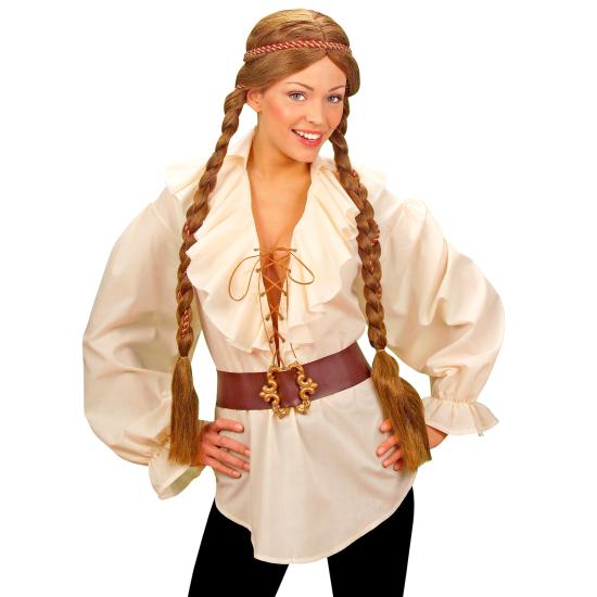 Camisa Pirata/Renacentista Beige Mujer Camisa Pirata/Renacentista Beige Mujer