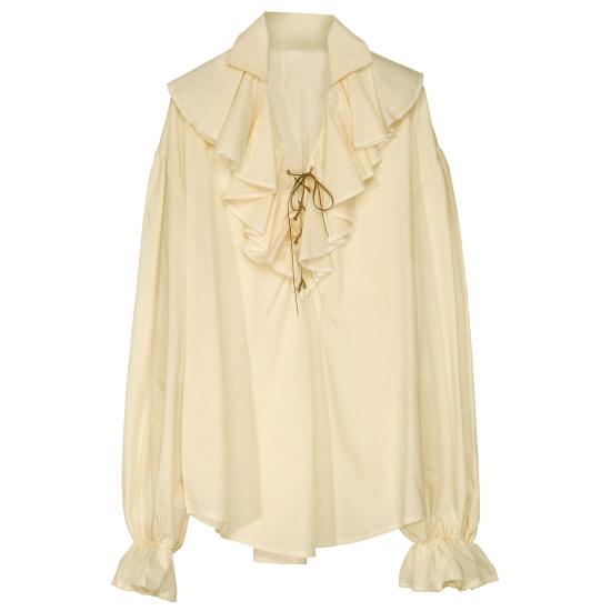 Camisa Pirata/Renacentista Beige Mujer Camisa Pirata/Renacentista Beige Mujer