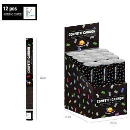 Cañon de Confetti colores 30 cms Aire Comprimido